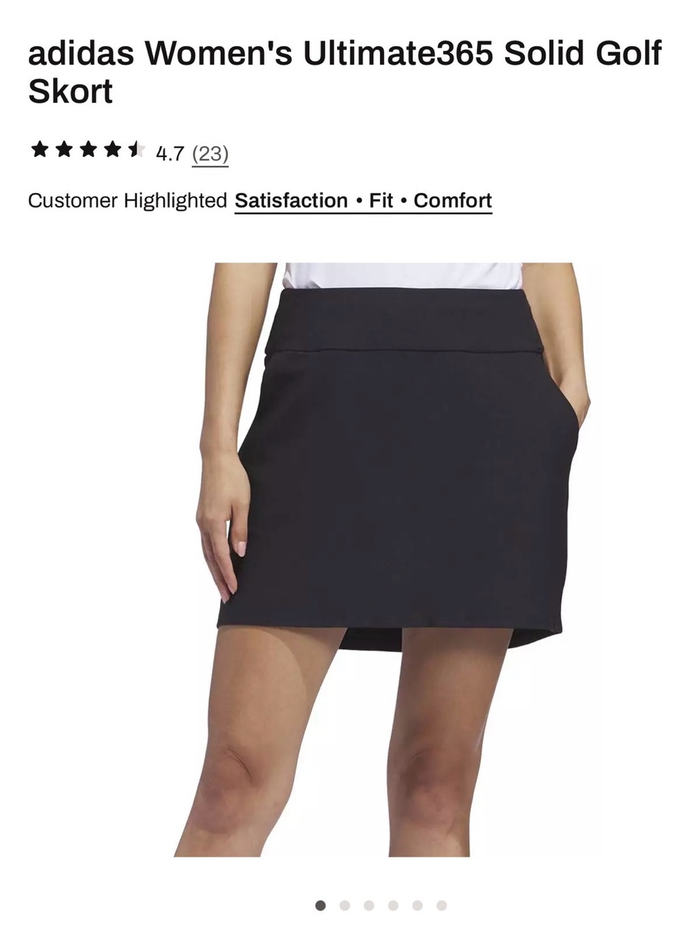 NWOT adidas Women’s Ultimate365 Golf Skort